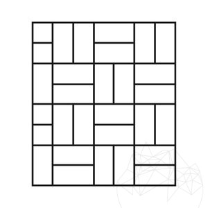 Travertin brossé Classic Cross Cut, 61 x 40.6 x 3 cm