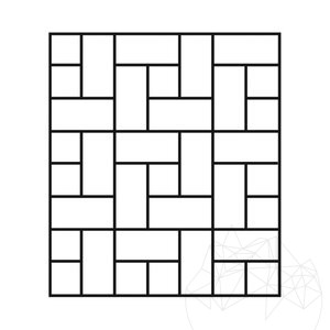 Travertin Noce taillé en croix brossé et ciselé, 30.5 x 15.2 x 3 cm