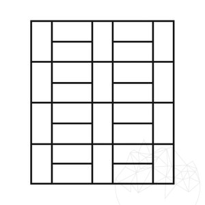 Travertin Noce taillé en croix brossé et ciselé, 30.5 x 15.2 x 3 cm