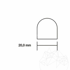 Moulure classique en travertin M1, 2 x 2 x 30,5 cm