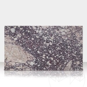 Marbre Poli Violet Arabescato 60 x 30 x 2 cm (Translucide)