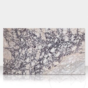 Marbre Poli Violet Arabescato 60 x 30 x 2 cm (Translucide)