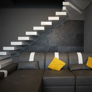 Ardoise flexible SKIN Ultra-Flex 2mm - Ligne noire, 122x61 cm | Pierre pour murs, meubles, façades et zones humides