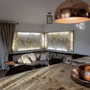 Ardoise flexible translucide SKIN 2mm - Indian Autumn, 210 x 105 cm | Lumière d'ambiance, intérieur et extérieur