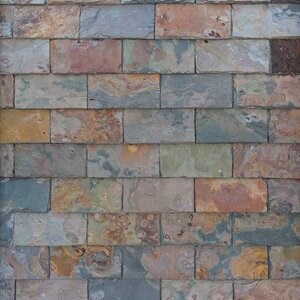 Ardoise Multicolore Nature et Ciselée 15 x 30cm - (Toit / Vertical) - Liquidation stock