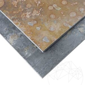 Noisette Multicolore Ardoise Riven, 60 x 30 x 1 cm