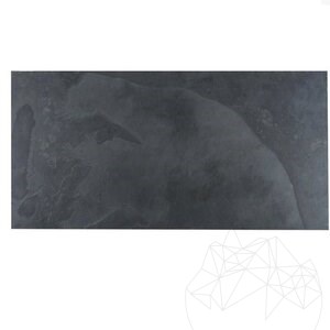 Nero Ardoise brossée, 60 x 30 x 1 cm