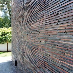 Panneau de revêtement mural Multi Slate Stripes, 15 x 60 cm