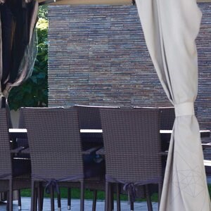 Panneau de revêtement mural Multi Slate Stripes, 15 x 60 cm