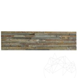 Panneau de revêtement mural Multi Slate Stripes, 15 x 60 cm