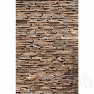 Ardoise brun rouille 3D Strips | Pierre décorative pour bardage vertical, extérieur-intérieur (10-12/palette)