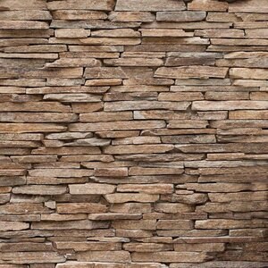 Ardoise brun rouille 3D Strips | Pierre décorative pour bardage vertical, extérieur-intérieur (10-12/palette)