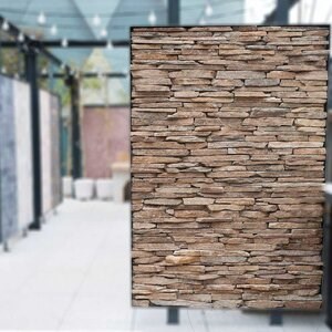 Ardoise brun rouille 3D Strips | Pierre décorative pour bardage vertical, extérieur-intérieur (10-12/palette)