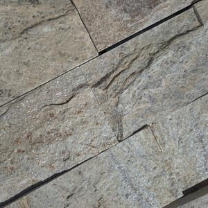 Ardoise Sahara Natur, 10cm x LL x 1.3cm | Pierre décorative - Dalles verticales, extérieur-intérieur (25sqm/palette)
