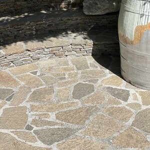 Homa Polygonal Slate - Pierre naturelle pour façades intérieures/extérieures, pavages et allées (1 m² = 10-14 pièces)