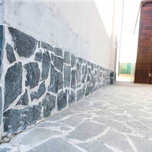 Laguna Green Polygonal Slate - Pierre naturelle pour façades intérieures/extérieures, pavages et allées