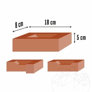 Deco Brick, Brique décorative traditionnelle, 17 x 8 x 5 cm