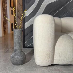 Autograph-Milano Vase décoratif en marbre de toundra, 50 x 20 x 10 cm