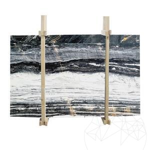 Dalle en marbre Azur Black Poli, 2 cm