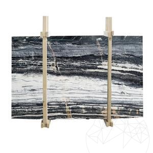 Dalle en marbre Azur Black Poli, 2 cm