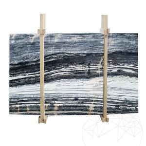 Dalle en marbre Azur Black Poli, 2 cm