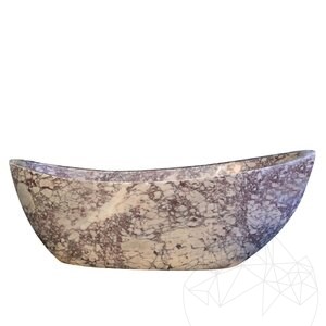 Baignoire Autograph Faro Arabescato Marble, 185 x 86 x 70 cm