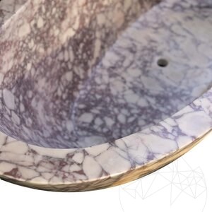 Baignoire Autograph Faro Arabescato Marble, 185 x 86 x 70 cm