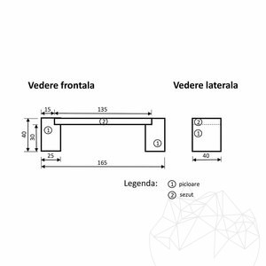 Banc de jardin en marbre Kavala, 165 x 40 x 40 cm