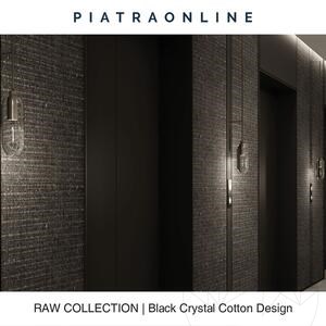 Dalle de Granit Black Crystal Cotton Design 1CM