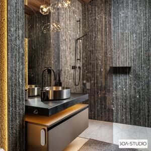 Dalle Black Crystal Lineal Plus Design 2CM