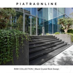 Dalle Black Crystal Rock Design 2CM