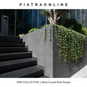 Dalle Black Crystal Rock Design 2CM