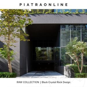 Dalle Black Crystal Rock Design 2CM