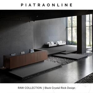 Dalle Black Crystal Rock Design 2CM