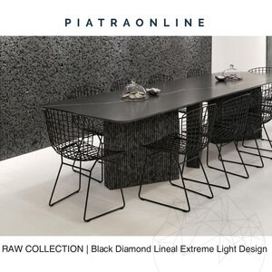 Dalle Black Diamond Lineal Extreme Light Design 2CM