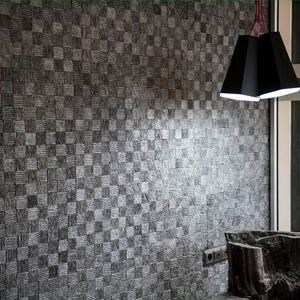Mosaïque de marbre rayé Black Dizzy