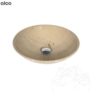 Alca Plast Bonde de lavabo Click clack, laiton chromé, 5/4", sans trop-plein, grand bouchon