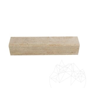 Classic Travertin Kerbstone chanfrein 1L, 10 x 10 x 50 cm