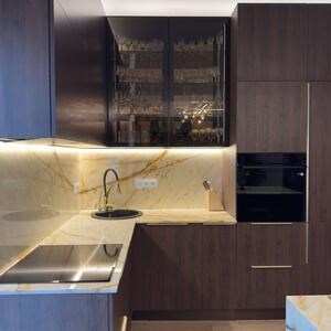 Calacatta Gold Pavé de Marbre Poli, 2 cm