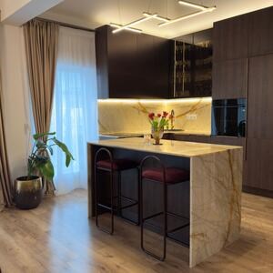 Calacatta Gold Pavé de Marbre Poli, 2 cm