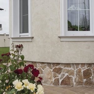 Pierre polygonale calcaire - Jaune rustique | Placari vertical, extérieur-intérieur (20mp/palette)