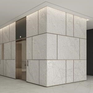 Dalle Carrara White Natural Design 2CM