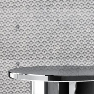 Dalle Carrara White Rombo Extreme Design 2CM