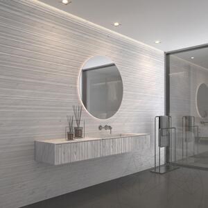 Dalle Carrara White Step Design 2CM