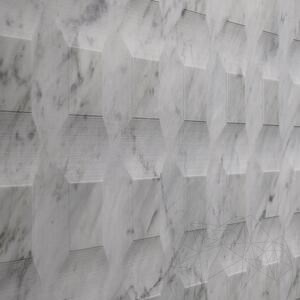 Dalle Carrara White Stud H Design 2CM