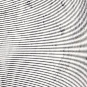 Dalle Carrara White Zigzag Design 2CM