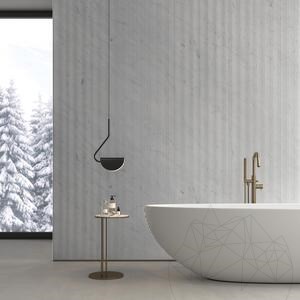 Dalle Carrara White Zigzag Design 2CM