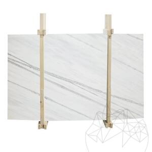 Blanc Cascata, plaque de marbre poli, 2 cm