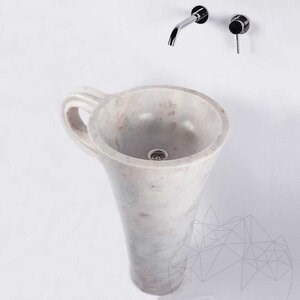 Lavabo, Autograph Arabescato Marble, 42 x 85 cm