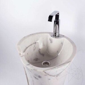 Lavabo, Autograph Calacatta Lilac Marble, 42 x 85 cm